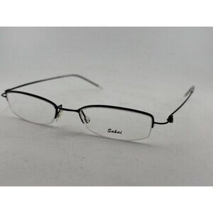 SAKAI Eyewear - 2455/01 50-18-135 Black Metal Wire Eyeglass Frames